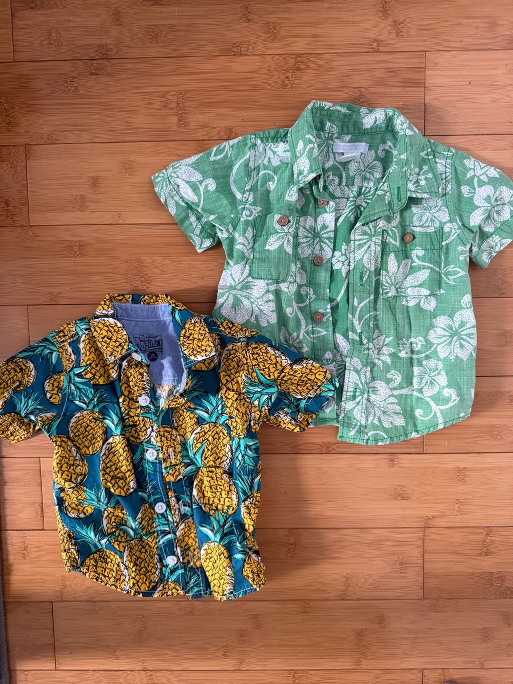 Set of 2 Hawaiian Toddler Shirts